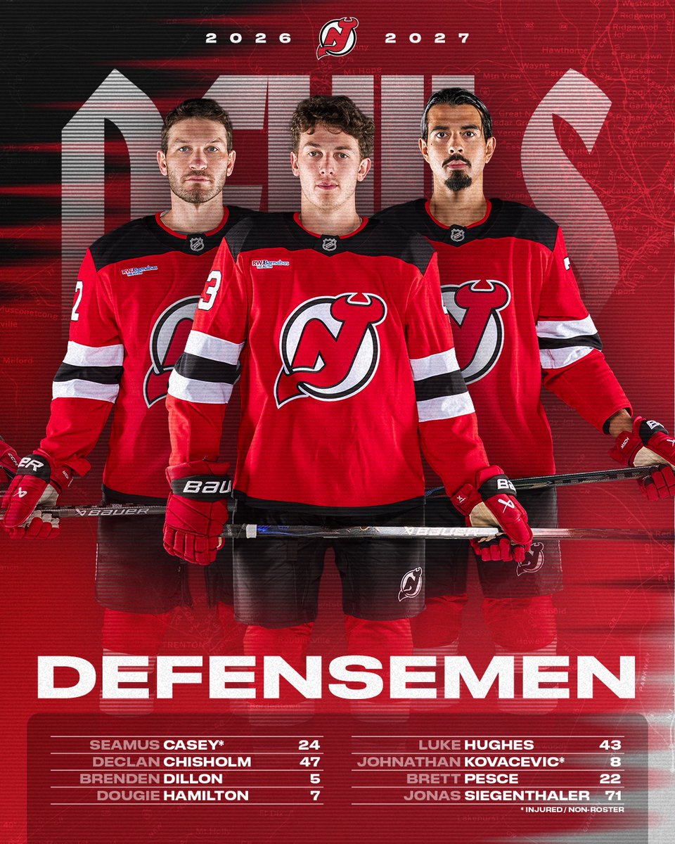 NJDevils's tweet photo. You wanted smoke. The 2026-27 Devils brought the fire.