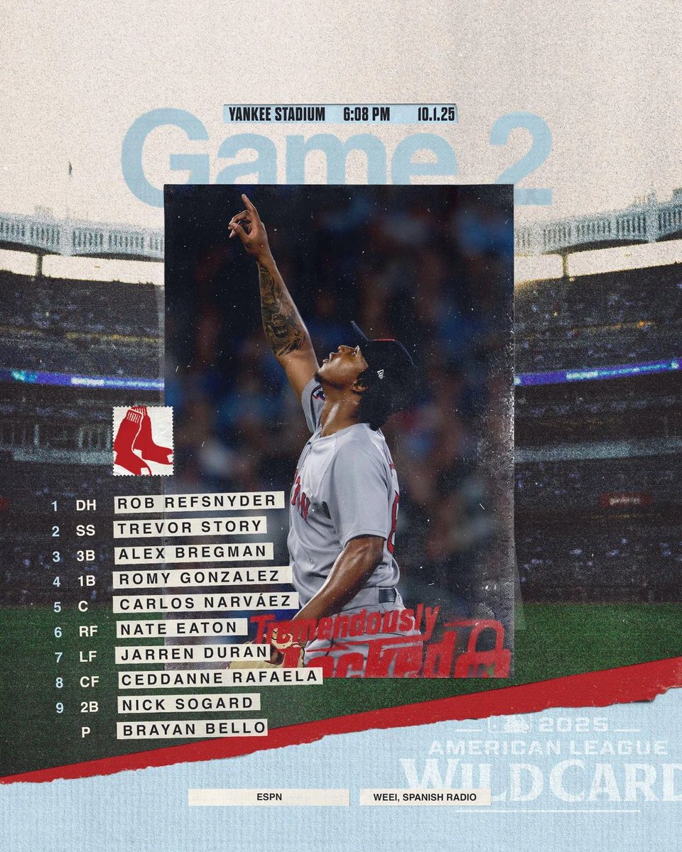 RomansReign617's tweet photo. This was the Red Sox lineup from last years Wild Card. 

Safe to say I am more confident with the lineup this year than last year. https://t.co/bUbtHtTbA9