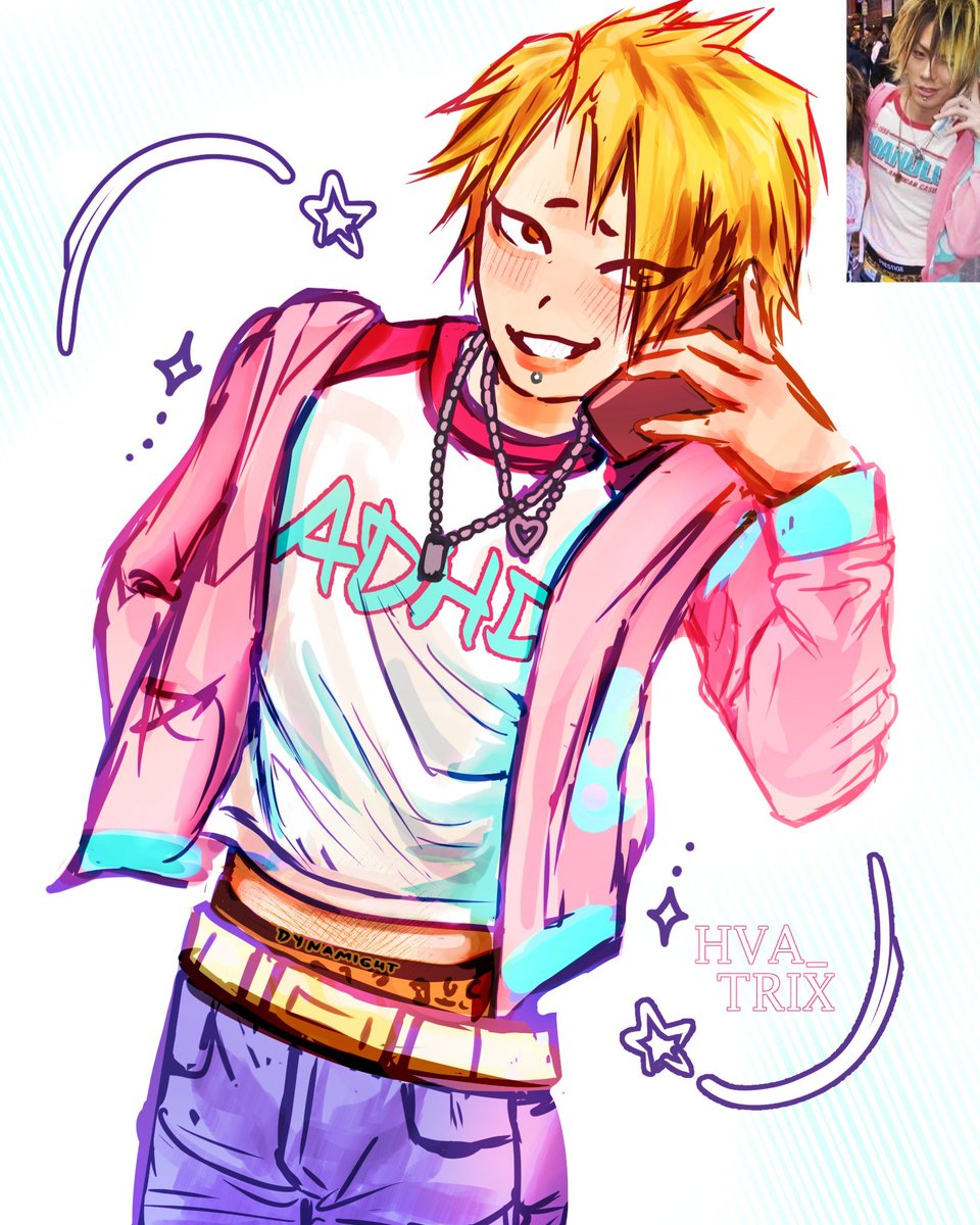 hva_trix's tweet photo. Gyaruo Denki is so real to me 💖⚡ https://t.co/mlwOk5Ifr6