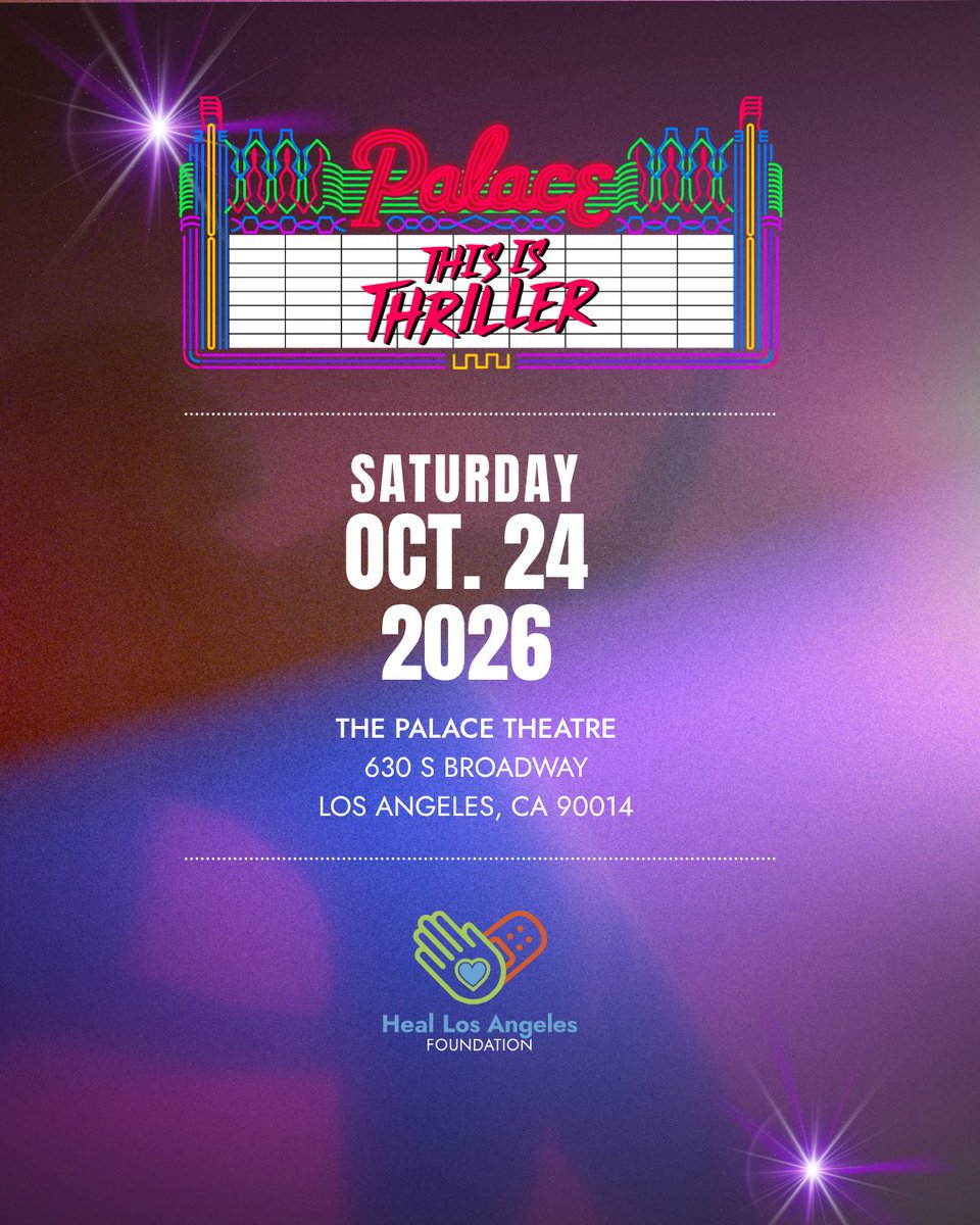 heallafdn's tweet photo. The party doesn’t stop when This Is Thriller ends 🎃🧟‍♂️

Your ticket includes access to the official after-party, so no separate ticket is needed!

This Is Thriller is officially SOLD OUT 🚫

See you on 10.24.26. https://t.co/y7enuczhN0