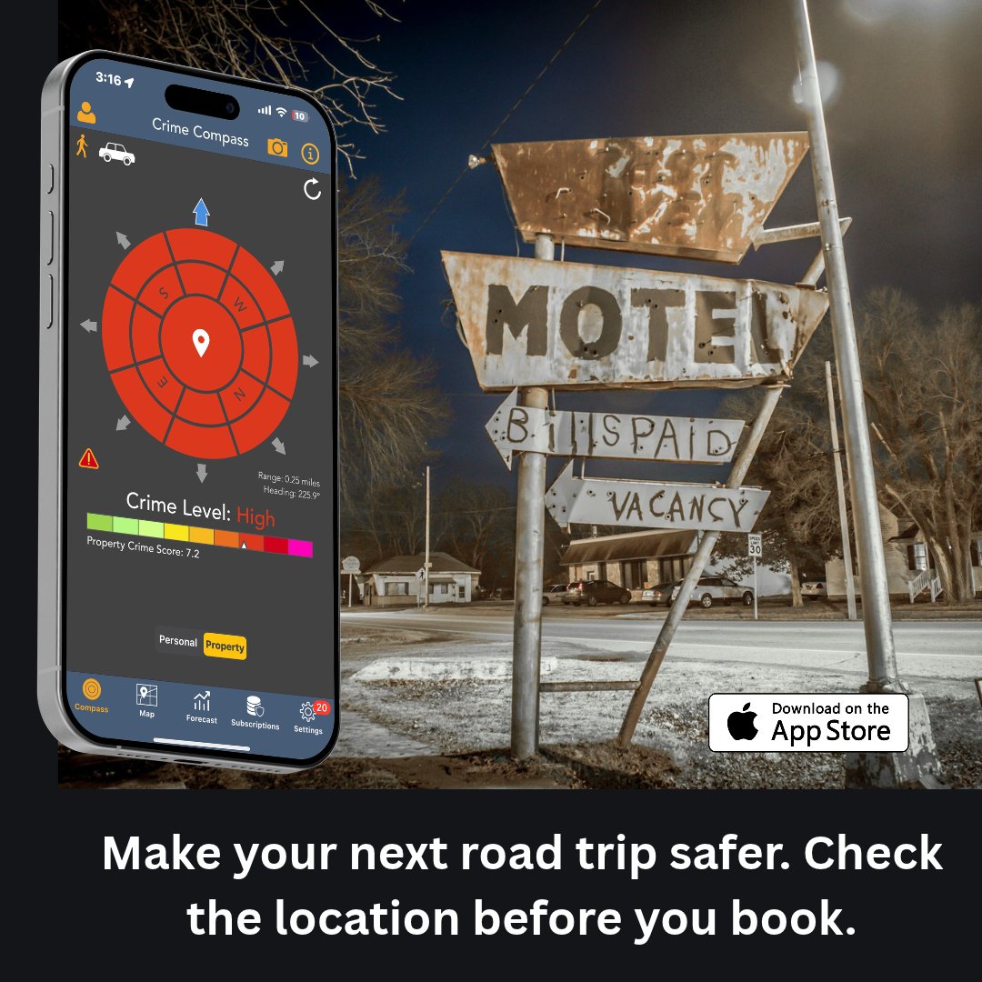 crimeandplace's tweet photo. https://t.co/zUm4dg87Cz
Using data from the FBI, the Crime and Place app provides national and local crime rates based on trend and population analyses, ensuring you always have the most up-to-date and accurate information. https://t.co/0ExZY772ih
