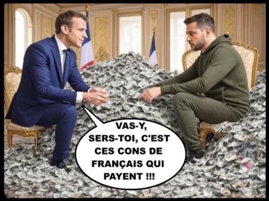 DanynoCollove's tweet photo. @EmmanuelMacron @AdresanSoso On s'en bat les c0uilles de ta put€ nazie ukrainienne, droguée, corrompue, trafiquant d'êtres humains @ZelenskyyUa https://t.co/7M4F7Dr1Pp