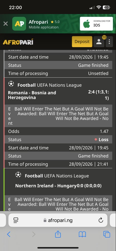 Sacarsmlove's tweet photo. @OLUWASE126 Bro please this game you posted for Afro pari entered but they mark it loss why nah https://t.co/HE8Wku4Z1b