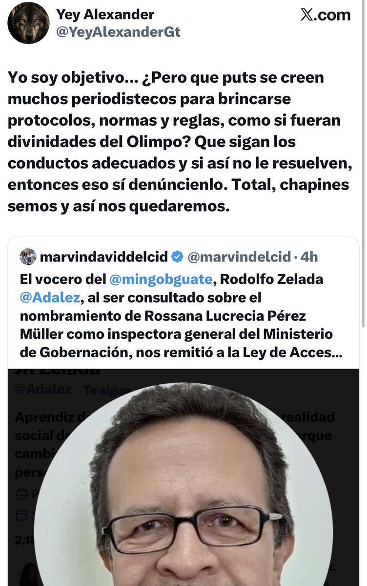 marvindelcid's tweet photo. Hay gente que no lee, no entiende o simplemente no quiere entender.

Una cosa son las declaraciones y otra muy distinta es solicitar información mediante la Ley de Acceso a la Información Pública.

Además, no es la primera vez que en @mingobguate y @GuatemalaGob nos niegan información o evaden nuestra preguntas. 

No solo demuestran ignorancia, sino que además vienen a ofender.

Si usted los conocen por favor oriéntelos, lo necesitan de forma urgente. 

¡Ayyy, mi #Guatemala!