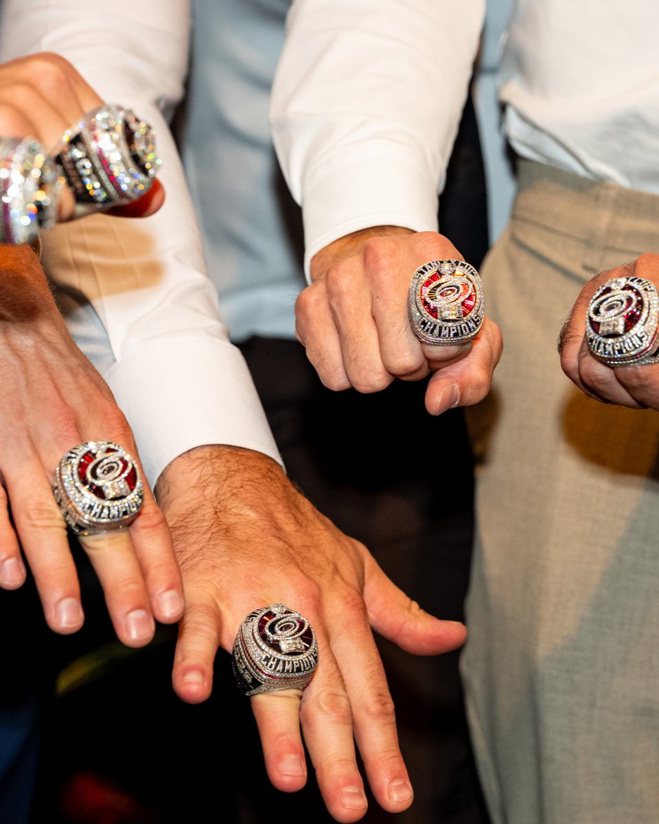 Canes's tweet photo. A celebration fit for champions 💍 https://t.co/VjwGp5MCPC