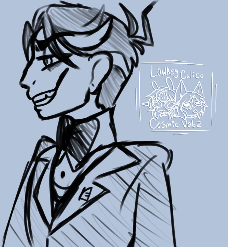 C0SMIC_V0BZ's tweet photo. Have a quick rough sketch I did of Vincent before work :>

#vicentwhittman #vox #hazbinhotel https://t.co/8vlmKSXlet