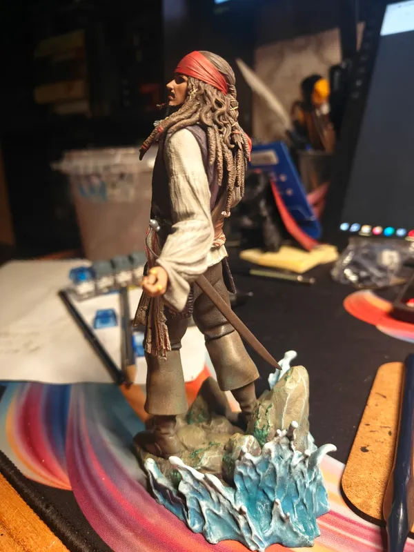 Sobaka_FPS's tweet photo. My new figurine of Captain Jack Sparrow.

Since Sea of Thieves has tie‑ins based on the Pirates of the Caribbean universe, I decided to buy the figurine and painted it myself.

#SeaOfThieves #BeMorePirate @SeaOfThieves https://t.co/HjmhEGrCA0