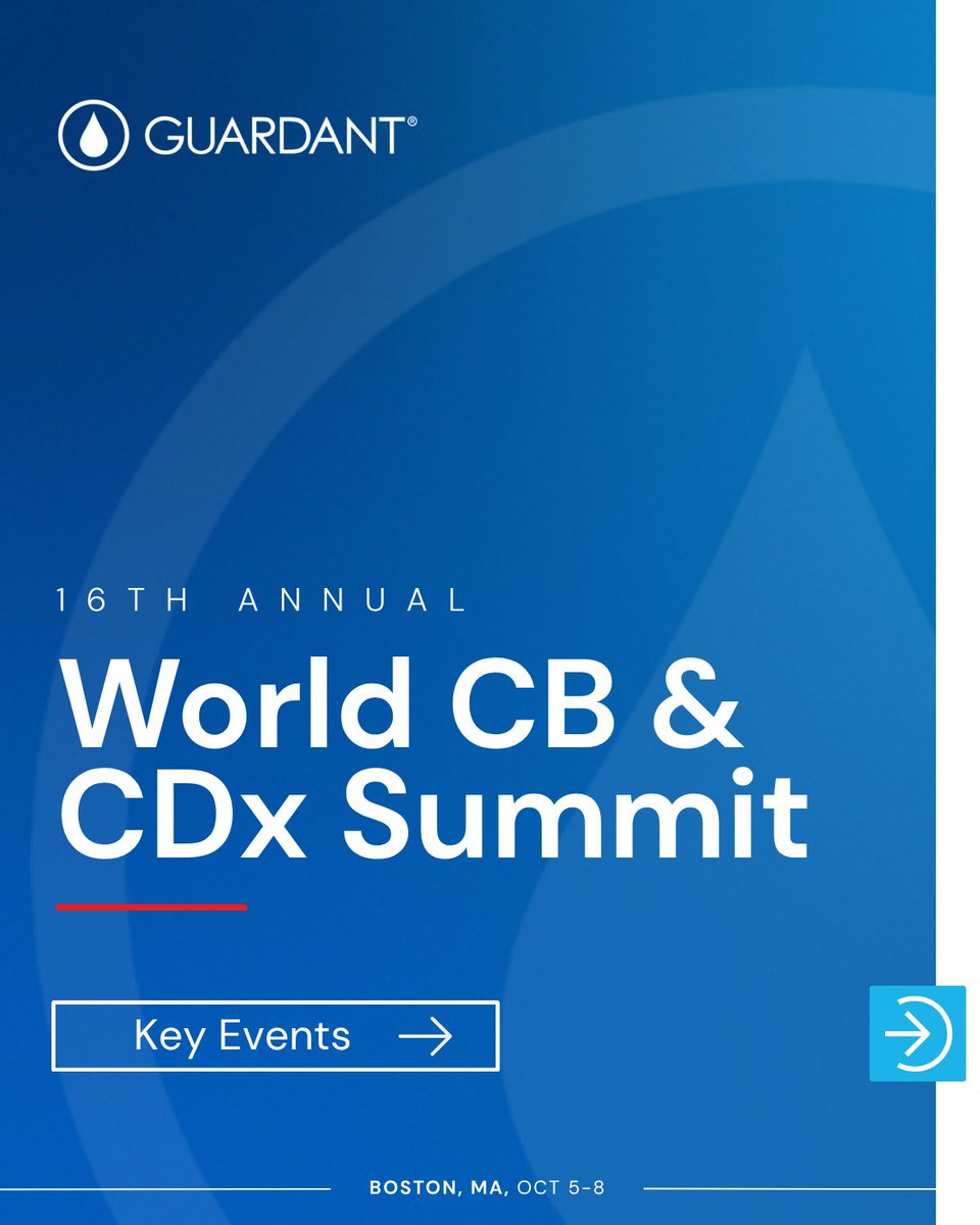GuardantHealth's tweet photo. #AI is everywhere—but where is it making an impact in drug discovery and development?
 
At the 16th World Clinical Biomarkers & Companion Diagnostics Summit, we’ll share how InfinityAI and our multiomic data are helping researchers navigate complex biological datasets, accelerate hypothesis generation, and uncover new opportunities for therapeutic development.
 
Join us in Boston: https://t.co/j9q5mX5c3x