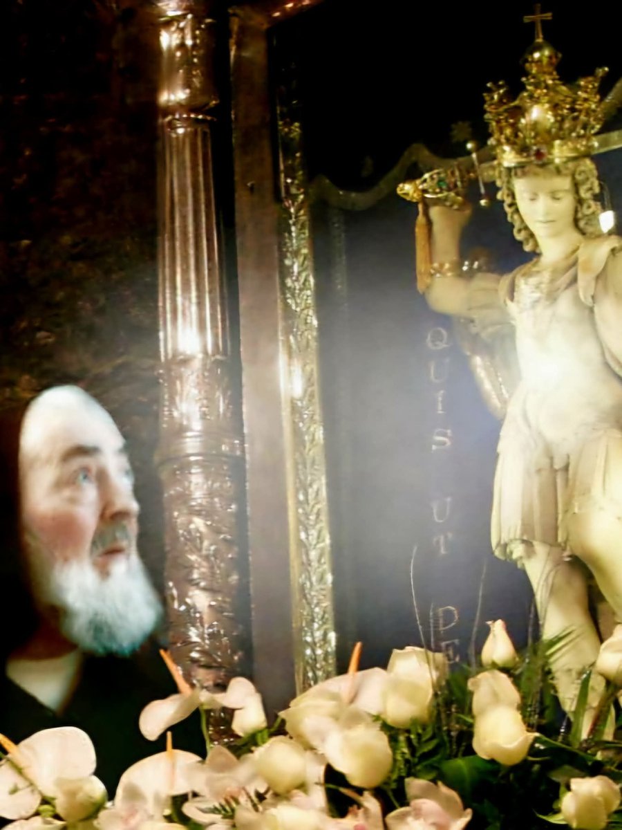 Frate_Sole's tweet photo. ☀️ - PENSIERI DI SAN PIO PER OGNI GIORNO... 
29 Settembre - Festa dei SS. Arcangeli.

Non vi date pensiero di rubarmi del tempo, poiché il tempo piú bene speso è
quello che si spende nella santificazione dell'anima altrui, e io non ho come ringraziare la pietà del Padre celeste allorché mi presenta delle anime che posso aiutare in qualche modo (MC, 83).

#pensieridiSanPio #SanPiodaPietrelcina #ContemplativiNellaCittaMisticiDelTerzoMillennio