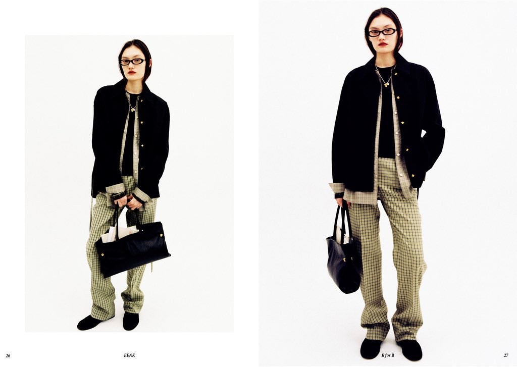 KSMCentral_'s tweet photo. 📝 | this particular look appears to be from EENK’s PRE FALL 2025 collection called "B for B" https://t.co/VH74mD2PJh