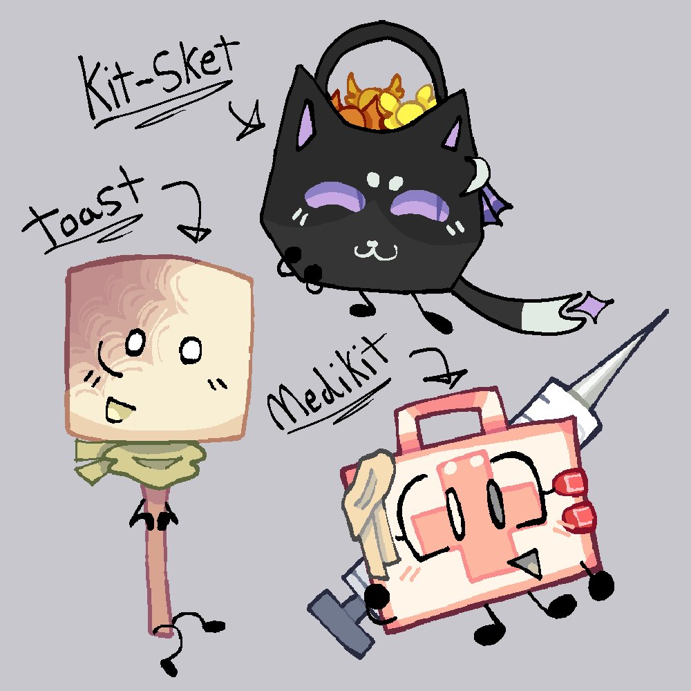 BitSpaceidk's tweet photo. #objectshows Does anyone like my characters I made for.  No reason. https://t.co/c4Fi29XVqt