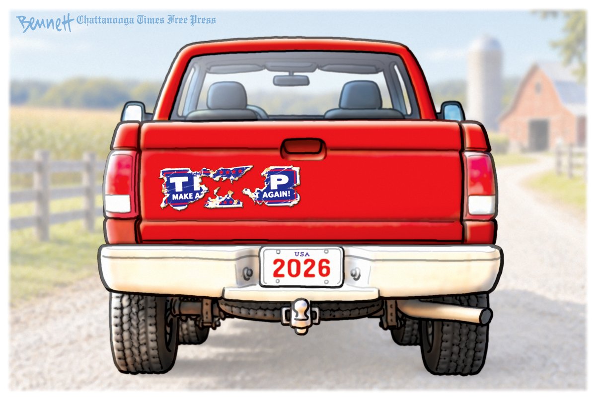 BennettCartoons's tweet photo. 9/29/2026- The Convert #Trump #MAGA #MakeAmericaGreatAgain #Farms #Tariffs #Diesel #Economy https://t.co/MkXtW0cV2Z https://t.co/vqrTiQfZmP