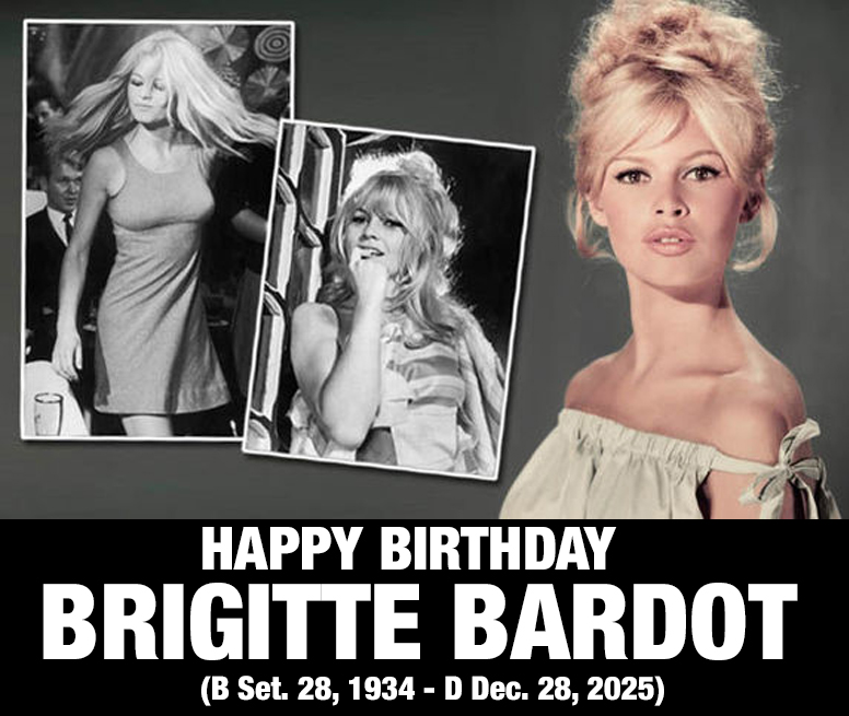 WTHuston's tweet photo. Happy September 28 birthday to Brigitte Bardot (B Set. 28, 1934 - D Dec. 28, 2025) @MeTV @Svengoolie #MeTV #Svengoolie @realpinuppalmer https://t.co/ialoyWuc3f