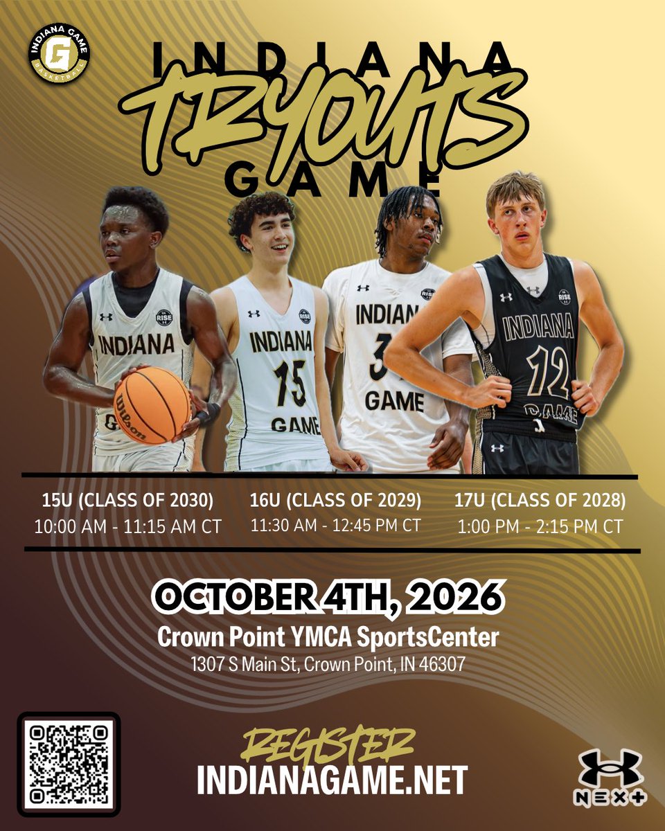 Indianagamehoop's tweet photo. Last tryout for Indiana Game high school teams on @RiseCircuit and National program. 

This Sunday. Register: https://t.co/eF4XMVlxEa https://t.co/cYUcyJDBma