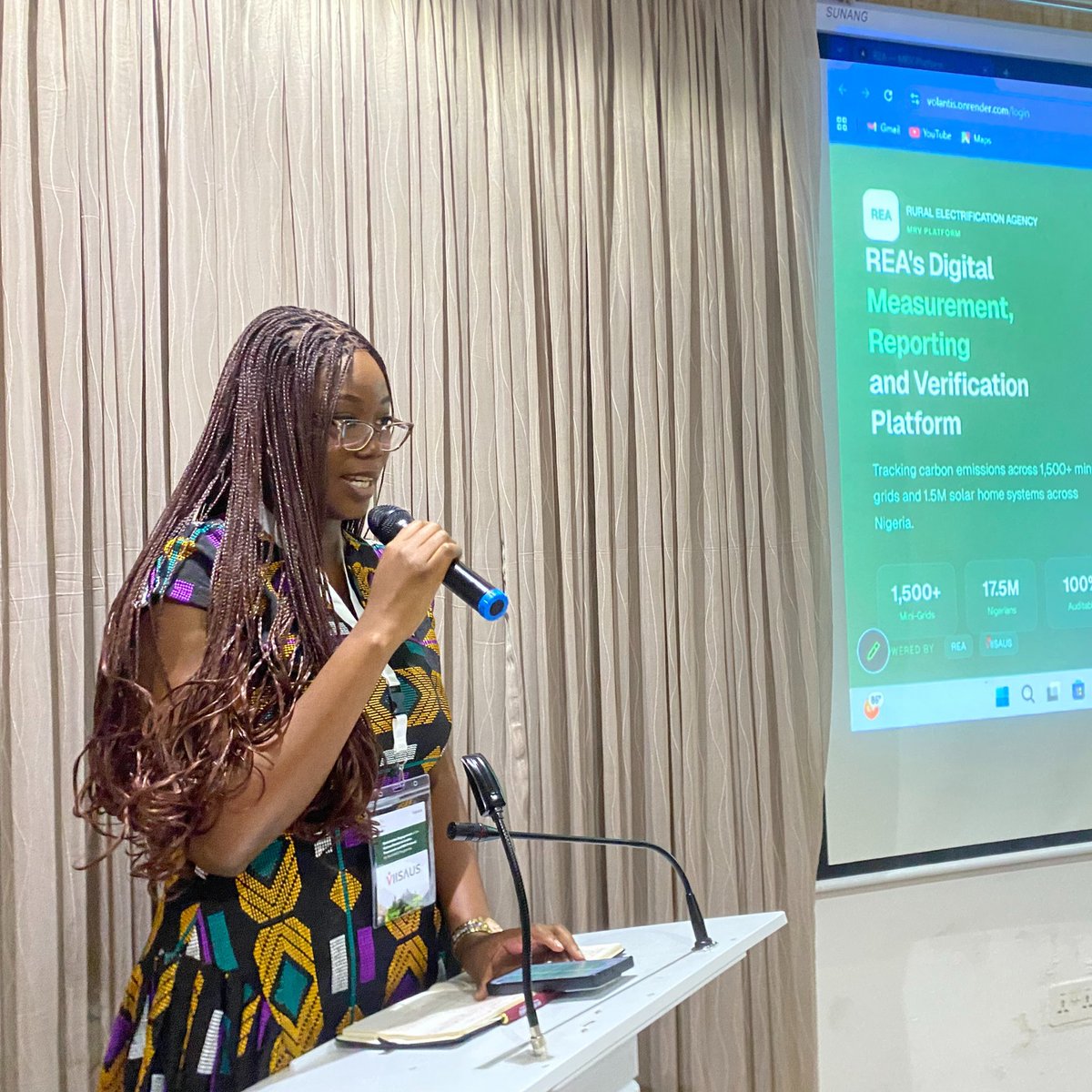 ElizEdmiso5o's tweet photo. VIISAUS and the Rural Electrification Agency hosted stakeholders to advance a scalable Carbon Market Activation Framework and MRV Tool under the DARES Programme, strengthening collaboration for credible, transparent systems and measurable climate https://t.co/u2jj53mrrF