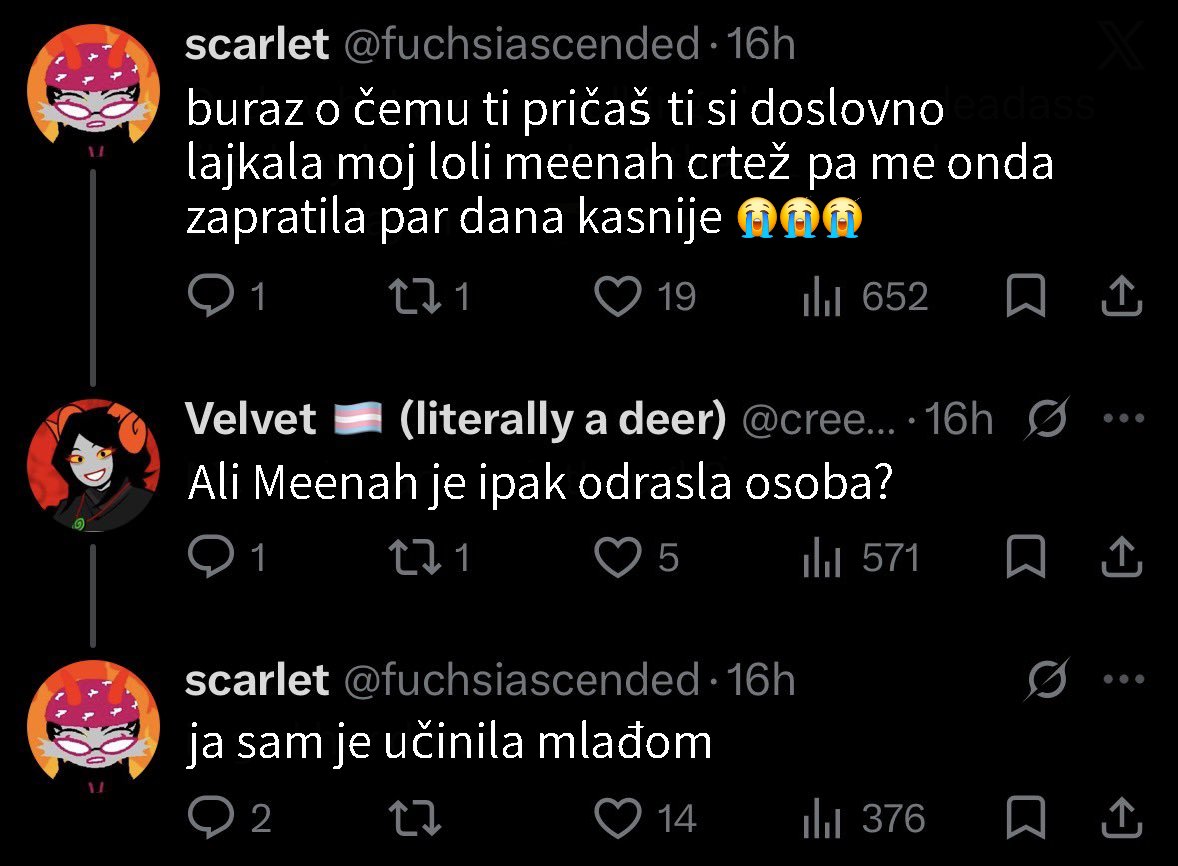 soapah19's tweet photo. i aged her down croatian localization Hi https://t.co/lY1RXMFD4v