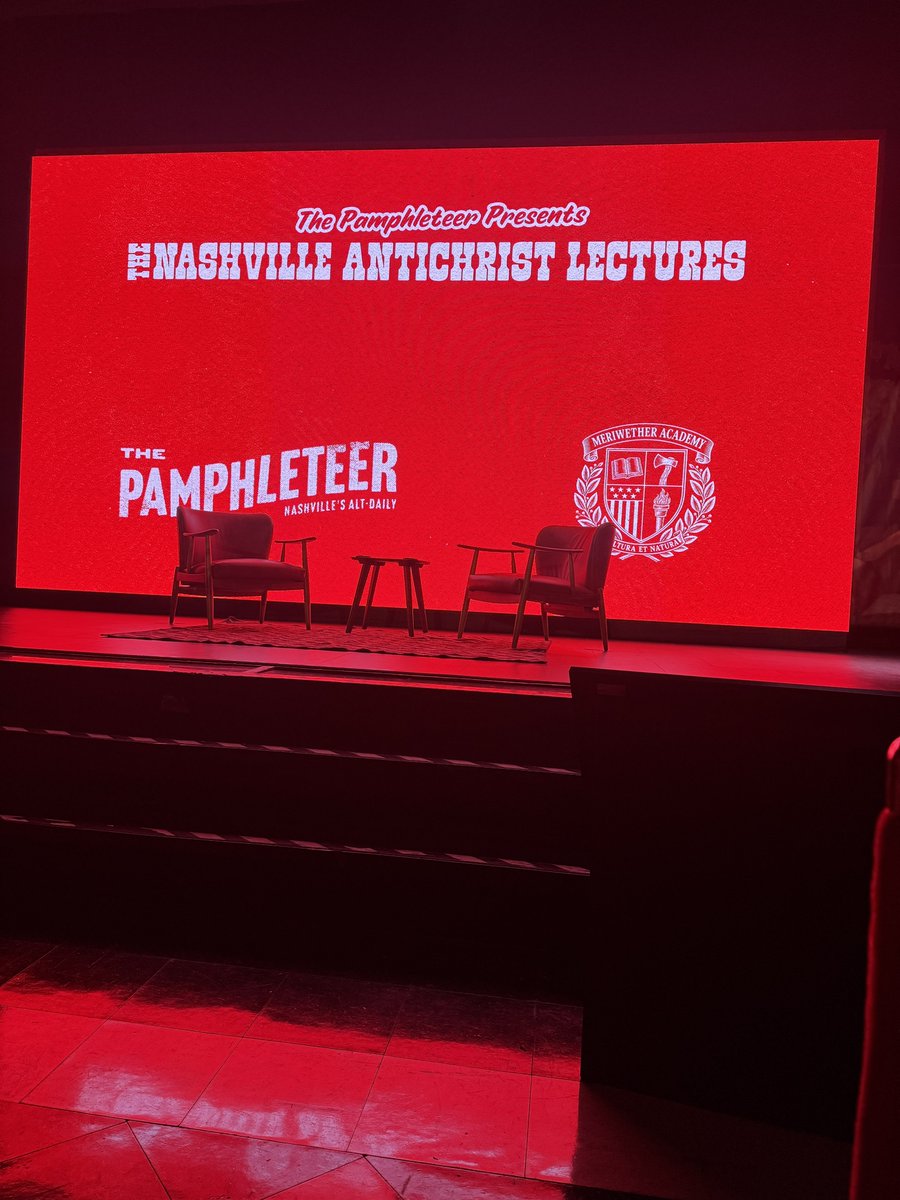 realchasegeiser's tweet photo. The Chase Geiser Network livestream tonight has been rescheduled for tomorrow as I will be attending Peter Thiel’s Antichrist lectures in Nashville.

I’m here to see it for myself. 

I’ll be reporting LIVE on the lecture tomorrow night at 8pm central. https://t.co/0ooNBSrahP