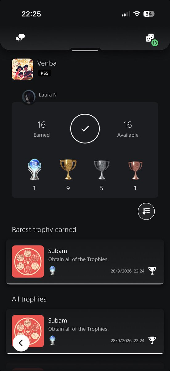 lauraemnrs's tweet photo. 🏆 Platinum number 6 and 4th for the 2 week challenge. Last platinum before I take on the Witcher 3. I was working towards Doom 2016 but I’ve not been well so it’s been slow. I’ll pick it up again at a later date. https://t.co/a8COj3mWGr