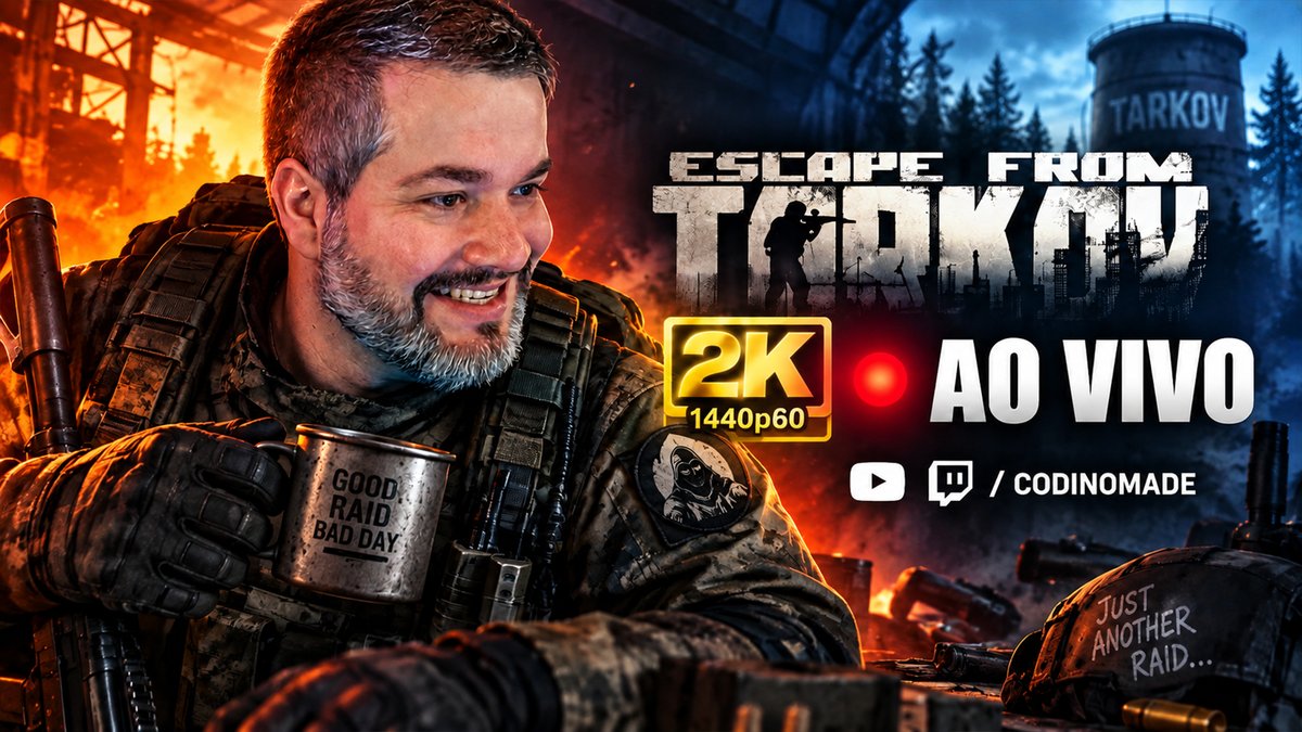 codinomade's tweet photo. AGORA EM 2K. A habilidade continua em resolução dinâmica. 💀

Tarkov AO VIVO em 1440p60.Mais pixels para enxergar exatamente onde eu errei. 📺💀

🟣 Twitch: https://t.co/DIv4agZ7WC
🔴 YouTube: https://t.co/TIFJXl6DTy

#Tarkov #EscapeFromTarkov #EFT https://t.co/cdSBf2CojN