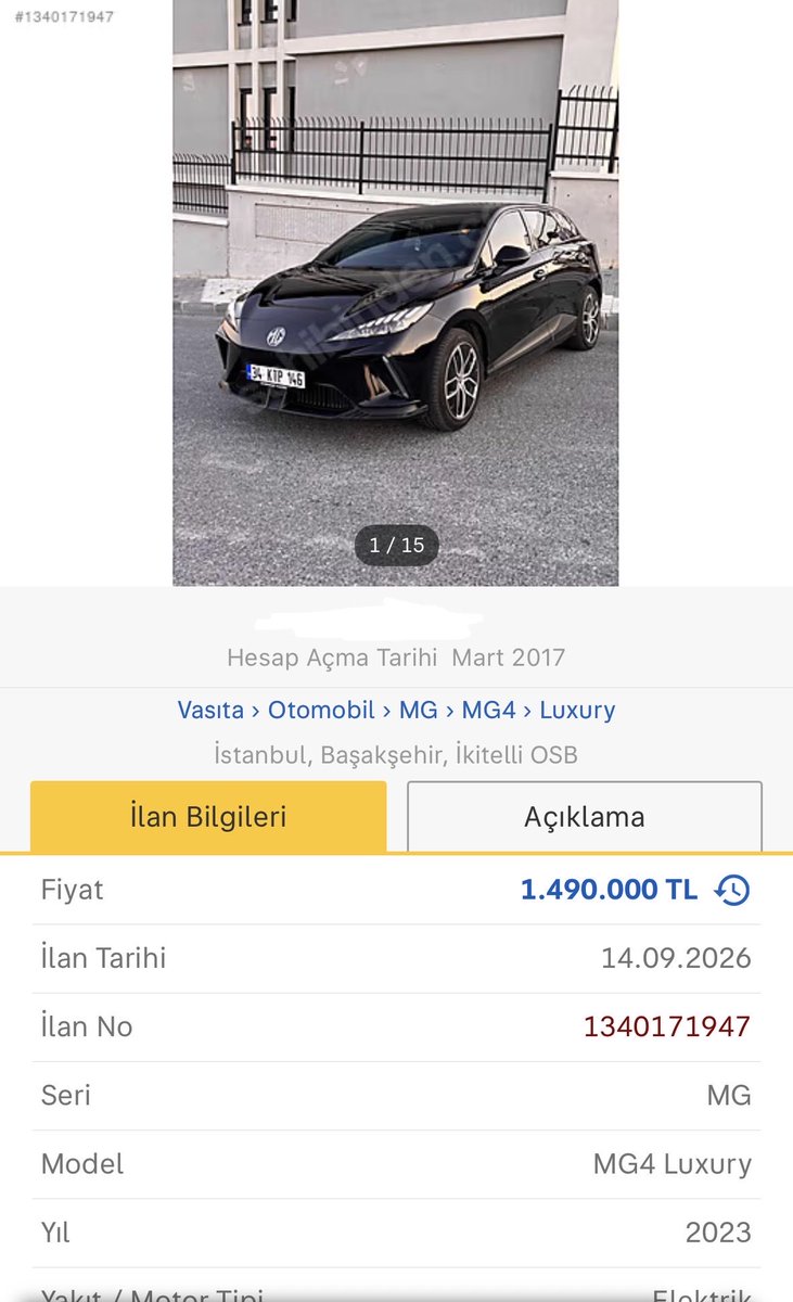 ati61w's tweet photo. bir devrimcilik yapıp genç yaşta elektrikli araba almak istiyorum bunun gibi var mı önerisi olan? https://t.co/zxxPBDGhmL