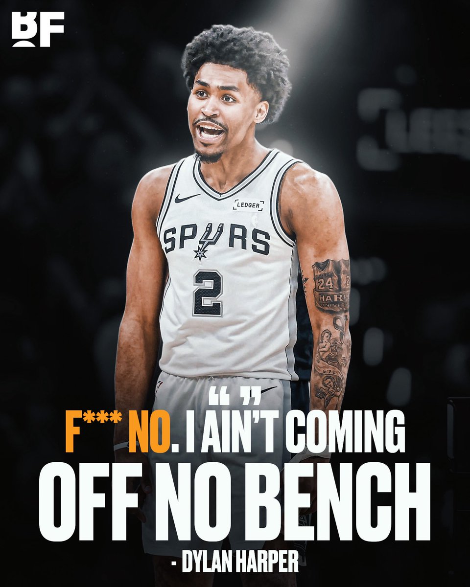 bballforever_'s tweet photo. Dylan Harper when asked about his role this season:

“What’s the political answer here? I’m going to do whatever the team needs me to do, man. If that’s come off the bench…. That’s crazy. Fu*k no. I ain’t coming off no bench.”

(via GQ) https://t.co/nTmDbPRbfC