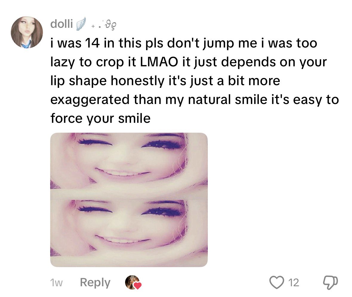 withertinylace's tweet photo. @bnuuydolli im fr laughing at your whole twitter tangent just because someone exposed you tryna face claim a pic of belle delphine in a tt comment section🫩how r u saying this pic is u when u were 14 and ur bmi 10… right.. https://t.co/nMWVbHzQba