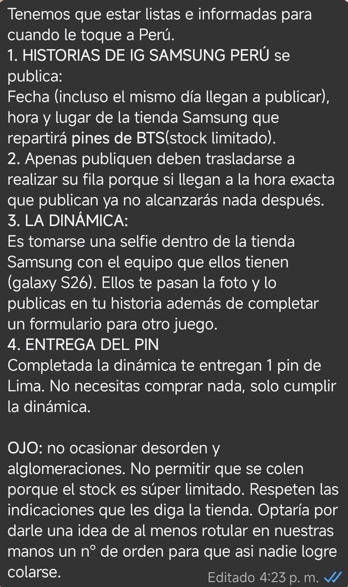 _fabiii28's tweet photo. SOBRE LOS PINES LIMA DE SAMSUNG PERÚ (información que recolecté de armygas de Colombia) https://t.co/E4mq2RTqRA
