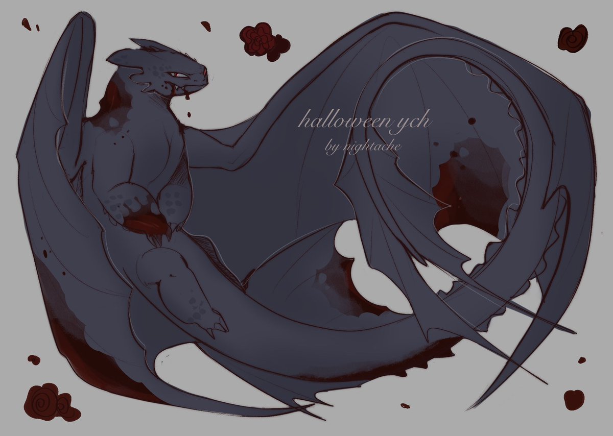 Lightni25116769's tweet photo. UPCOMING HALLOWEEN YCH🩸🥀

price- 50$
slots-3/3

✧ The final piece will be fully lined, coloured and shaded
✧ PayPal only
#httyd #howtotrainyourdragon #dragonart #nightfury #ych #ych #halloween #dragon #httydych #digitalart #toothless #lightfury https://t.co/b5rrdjKz2p
