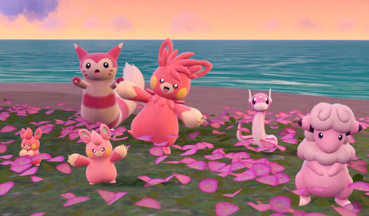 kitsukiddo's tweet photo. pink shiny pokemon have my heart 🩷🎀 https://t.co/sEN1Jliajy