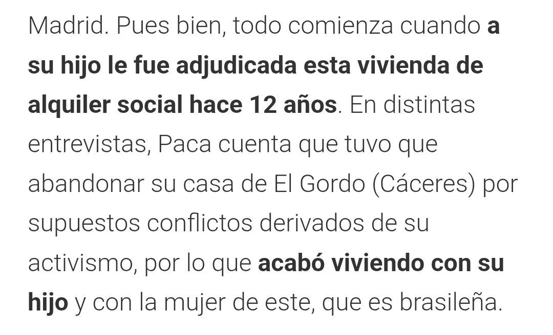 Fatboyflamenco's tweet photo. Ah, sí. De Paca, que tiene una casa en propiedad en Extremadura que abandonó porque según ella todos los vecinos la odian ya he leído artículos antes. https://t.co/Xl1fXUcbaG