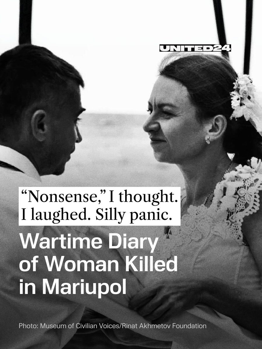 United24media's tweet photo. This woman's diary reveals the horrors Russia inflicted on Ukraine's Mariupol. 

🧵 1/14 ⬇️ https://t.co/dHDTCOoNpc