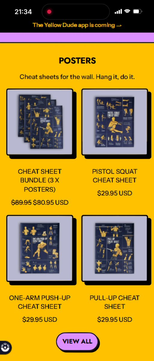 demonugc's tweet photo. this guy might be a fucking genius

he built a calisthenics page around one yellow cartoon character, posts illustrated workout breakdowns, then sends everyone to 5 links in bio

-> an app (opens mid-december)
-> wall posters at $29.95
-> calisthenics gear
-> a Goated YouTube channel

the page is already at 637K followers 

he basically turned one made-up character into the face of an entire calisthenics brand

this is the kind of content brand i find way more interesting than random ai slop