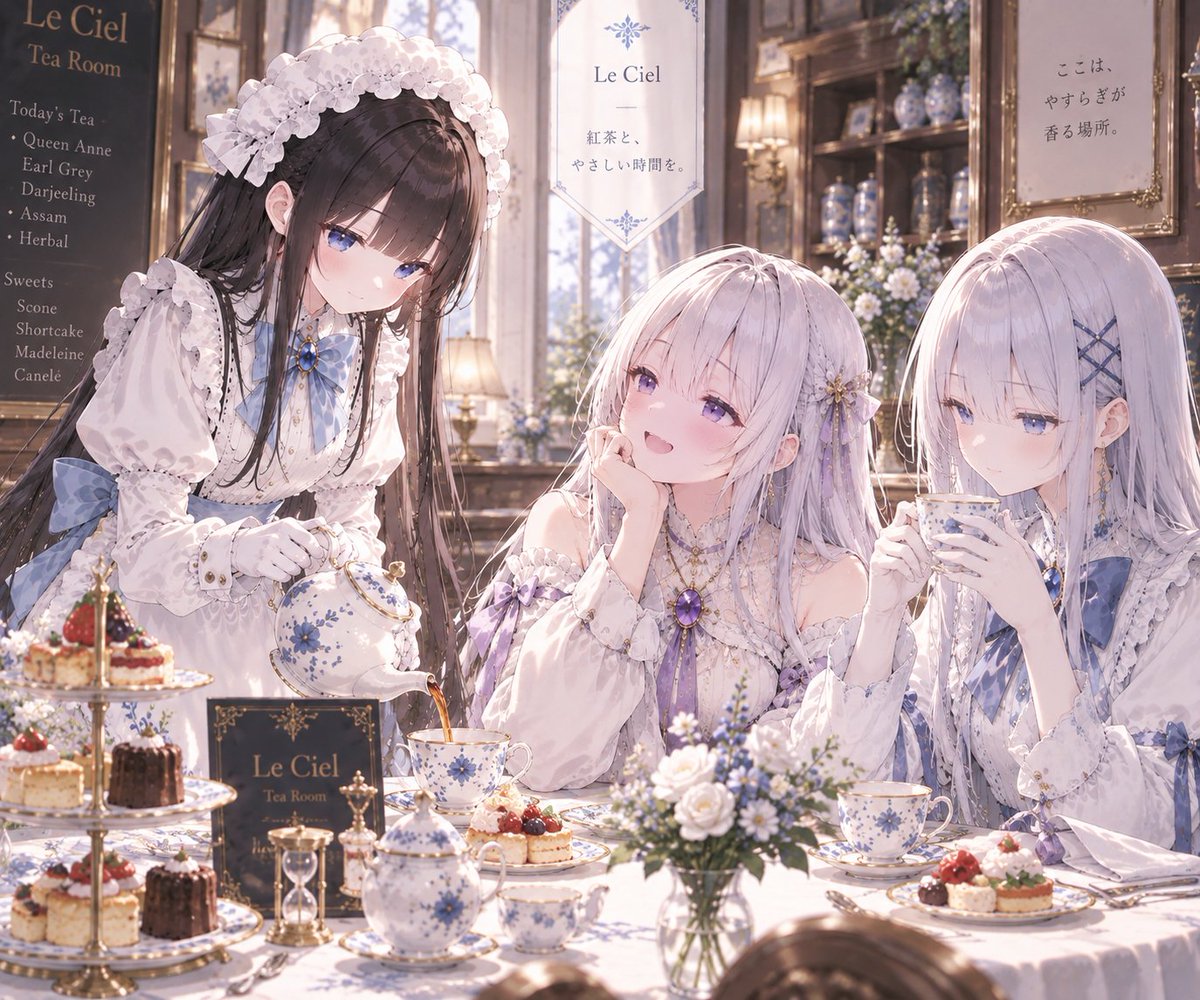 Rinel0831's tweet photo. Tea tastes a little better when shared. ☕♡
A quiet morning, something sweet,
and nowhere else we need to be.
Just a little time together.
I think these are the moments I love most.
#AIart #AIillustration #AnimeArt #TeaTime #AfternoonTea https://t.co/RxFRWTS3vQ