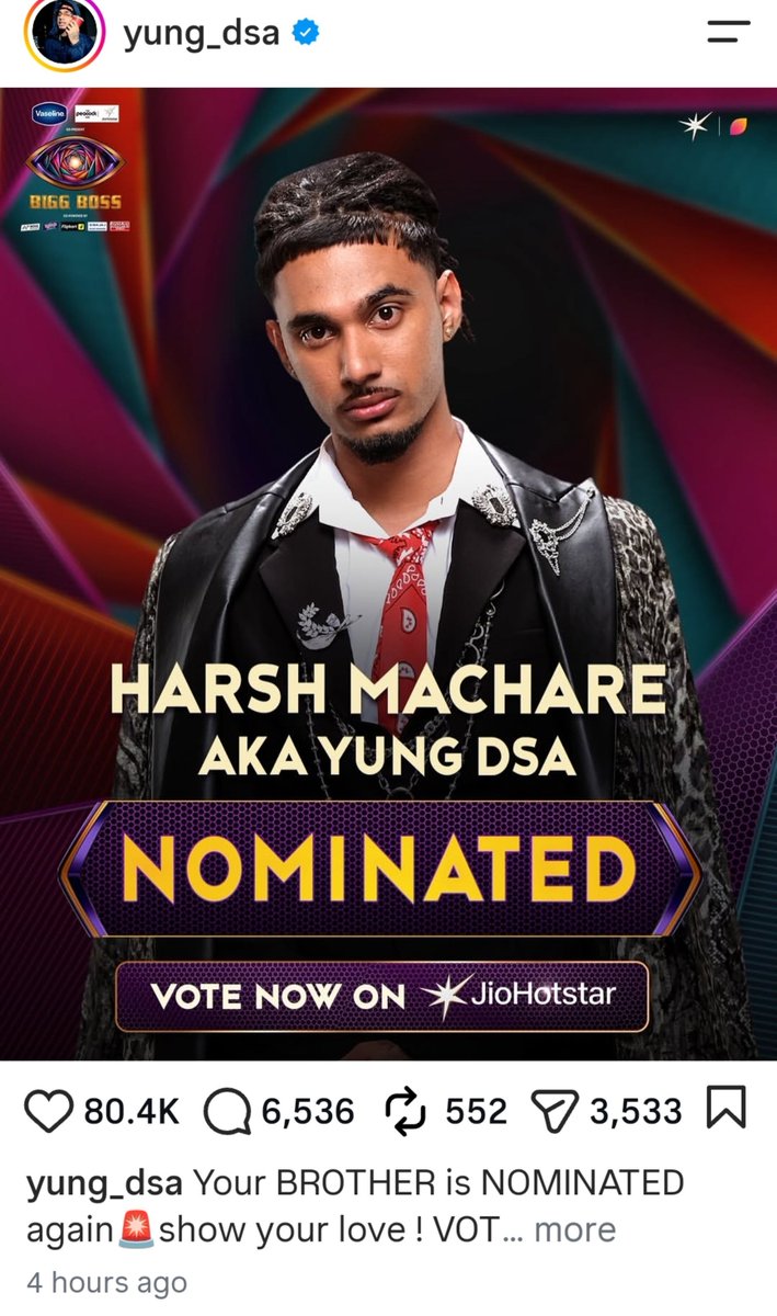 Patelsahab3zn's tweet photo. Likes are speaking. Comments are speaking. The support is LOUD. 😭🔥

Farak clearly dikh raha hai—ab voting mein bhi wahi support dikhna chahiye. 🗳️

Qazi supporters, stay consistent and keep voting for Qazi through every eligible account available. Let the numbers do the talking. 👊🔥

#QaziTouqeer #BiggBoss20 #BB20