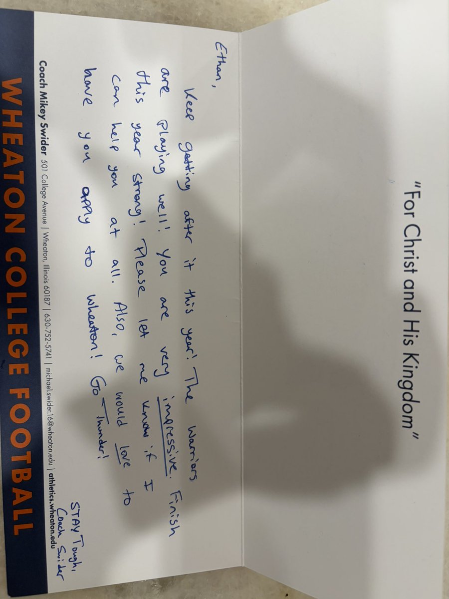 EthanBrooks2027's tweet photo. Thank you @_CoachSwider for the love! Looking forward to getting back on campus! 

@DeepDishFB @Godsgift_Nate @PRCoachBrim @6starfootballIL @PrepRedzoneIL @CSAPrepStar @CoachBigPete @scottybscout @N_W_Sports @NP4Football_OT @StirFrySports @BallCoachHP @FCSNationRadio1 @Scout_ScottC @Bryan_Ault @Coach_JScott @CoachTorti @CoachCSmith__ @coachwlee