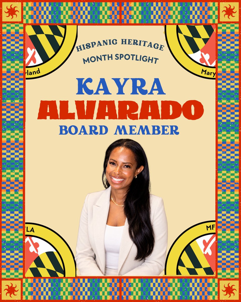 MFLAMD's tweet photo. MFLA continues our celebration of Hispanic Heritage Month by shining a spotlight on one of our wonderful new board members, Dr. Kayra Alvarado!
A proud Panamanian-born Afro-Latina educator, Dr. Alvarado is passionate about creating meaningful opportunities. https://t.co/AGyiSWoioZ
