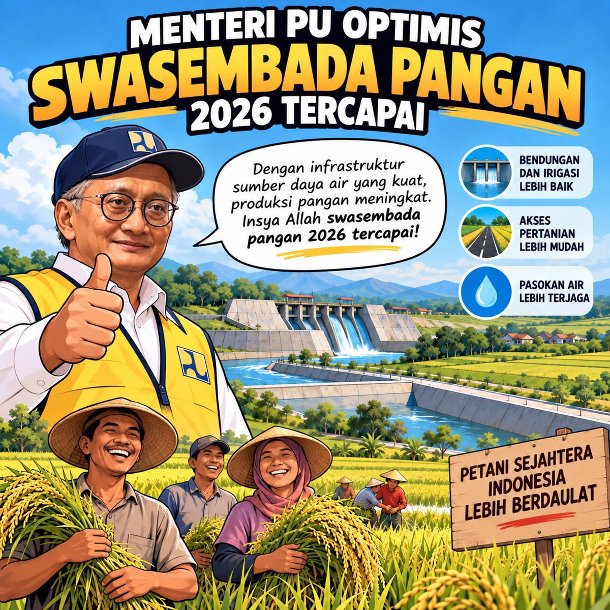 jivwong's tweet photo. Petani sekarang makin gampang tanam dan panen tanpa cemas soal air #SwasembadaPangan https://t.co/1vWWLcx2iR