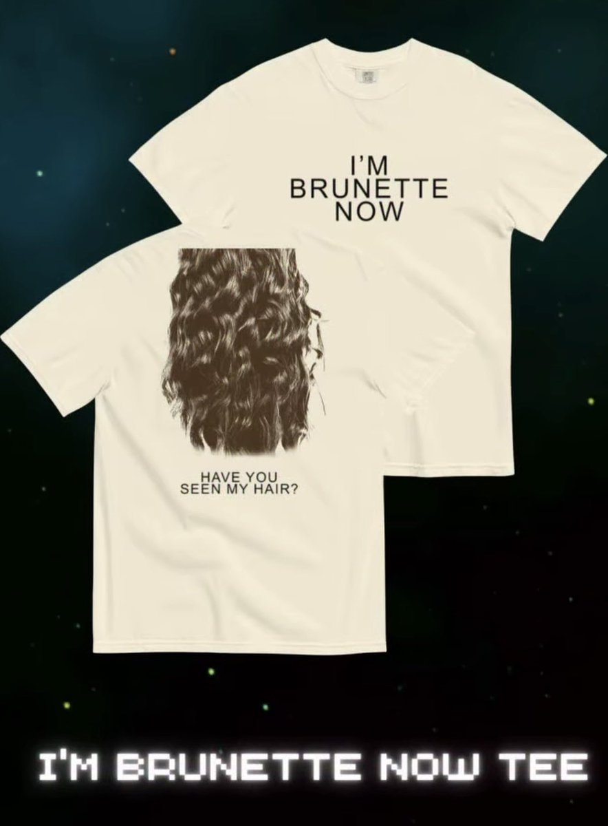 dailyalaskatron's tweet photo. new merch to celebrate The Brunette Album now available at https://t.co/JlqWvP3j87 https://t.co/HxVsnyVT4v