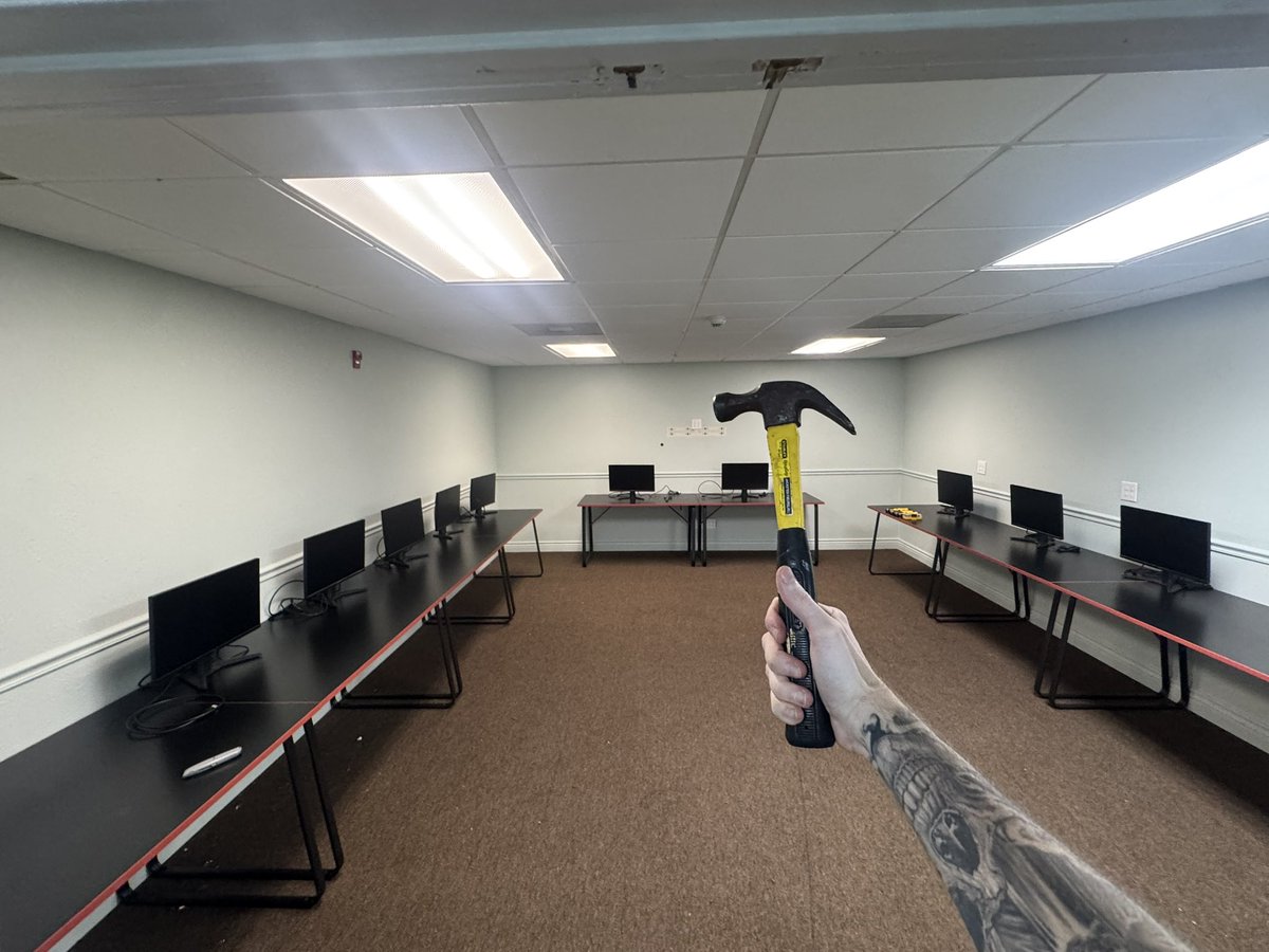 Entxurage's tweet photo. REGIMENT is building a gaming center for Military Veterans at our soon-to-be-announced HQ in Fort Worth, Texas! 🇺🇸 

This won’t just be used for video games. Veterans will use these computers to file VA claims, find jobs, and get connected to the resources they've earned. 

There’s still a lot of work to be done, but this is all possible thanks to one of @RegimentGG’s newest sponsors. We can't wait to share more when the time comes!