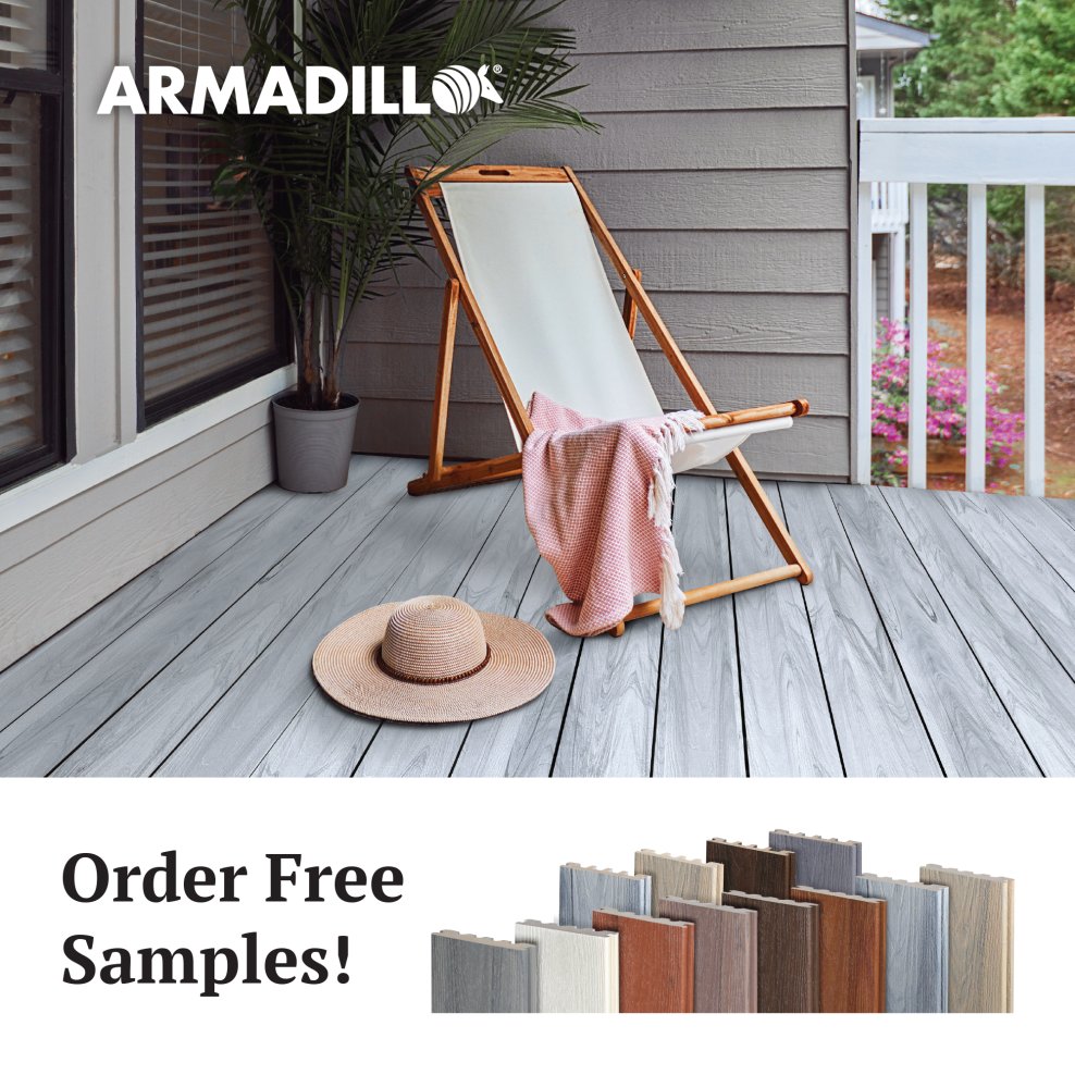 ArmadilloDeck's tweet photo. 😊🎉 Don't miss out on this opportunity! Order today and enjoy the perks of #freesamples and the #dreamdeck you've always wanted.  https://t.co/LDSRSNA43N https://t.co/pFFnI5xsWb