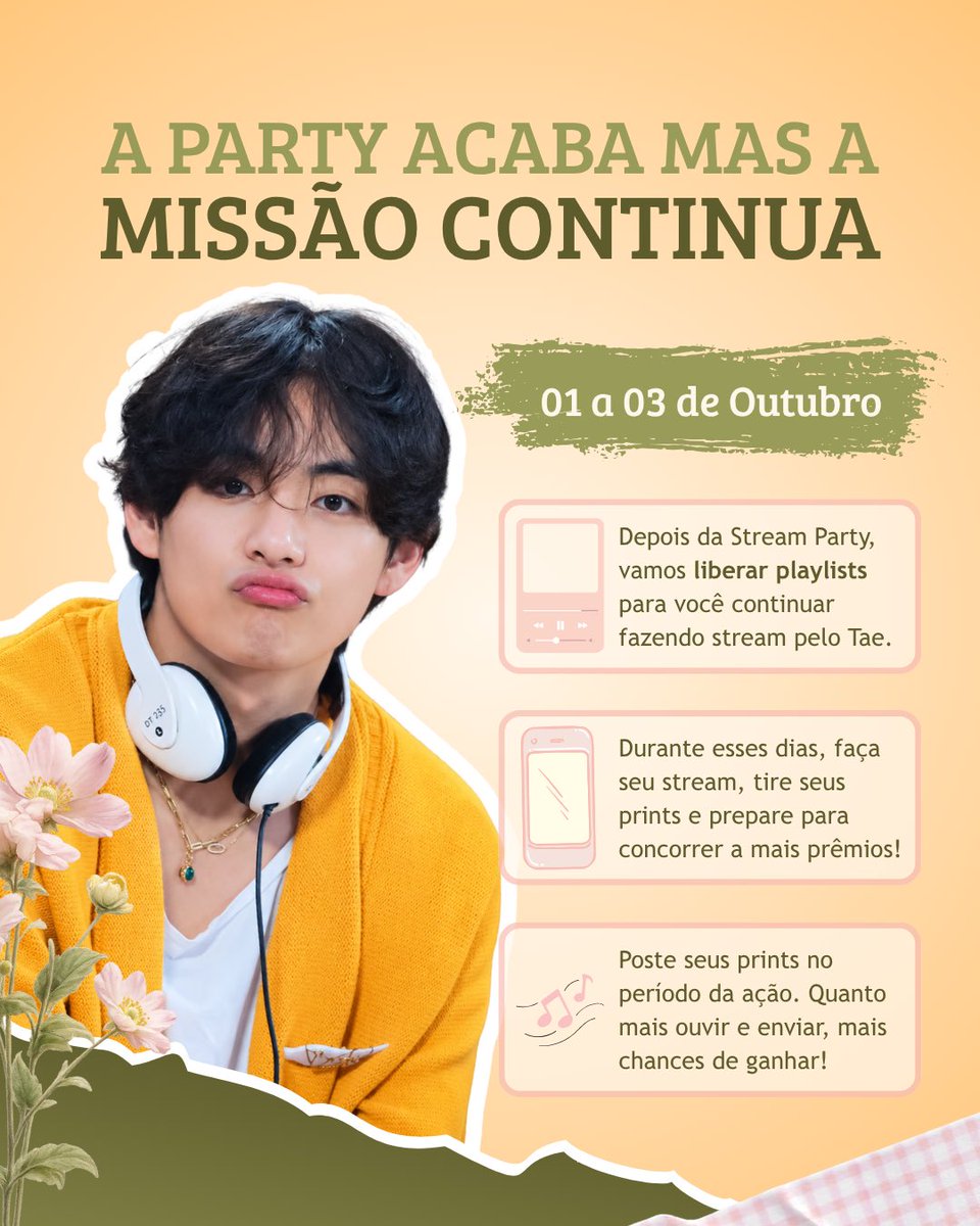vicnicforV's tweet photo. O Vicnic tá chegando e a gente não aguentou esperar até lá. Então resolvemos fazer um esquenta com vocês, do jeito mais Taehyung possível: se divertindo!

Na quinta-feira, dia 01/10, às 20h, a gente se encontra no Stationhead pra ouvir muita música, contar novidades e curiosidades sobre o #VICNICFORV e ainda dar uns presentinhos pra quem estiver lá com a gente.

Quem vai ao Vicnic já entra no clima, e quem não vai conseguir ir presencialmente também tá mais que convidado pra se divertir com a gente!

E pra quem tiver compromisso e não puder comparecer, ainda teremos atividades acontecendo até sábado às 14h! 😉

Obs.: mais informações sobre a sala sairão na quinta-feira 💜