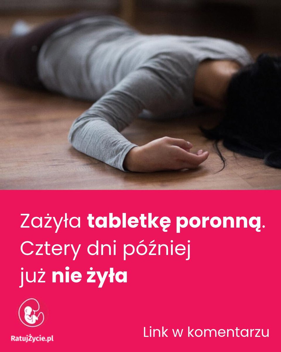 ratujzycie_pl_'s tweet photo. MYŚLISZ O WZIĘCIU TABLETKI PORONNEJ? PRZECZYTAJ TĘ HISTORIĘ!
👇

https://t.co/lWXTl8vrmp

👉Prześlij to dalej do kobiet, które myślą, że tabletki do aborcji są dla nich bezpieczne. https://t.co/4PYaYJM8DR