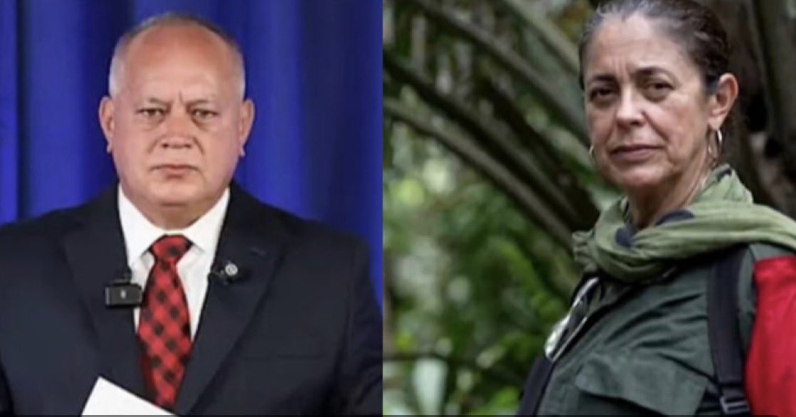 Jhonffonseca's tweet photo. Revelan que Diosdado Cabello y Silvana Guerrero, comandante del Frente de Guerra Nororiental del ELN, se reunían en la frontera para garantizar el paso de cocaína por Venezuela: armas, logística y protección a cambio de rutas. El periodista Casto Ocando lo pone sobre la mesa.

Lo escandaloso no es que el número dos del chavismo y una de las cabecillas más buscadas del ELN hayan hecho negocios; eso ya se olía. Lo grave es que, tras años de sangre, desplazamiento, reclutamiento y toneladas de droga, ambos siguen intactos.

Una exmaestra rural convertida en jefa de 2.000 hombres. Un poderoso del régimen que viajaba a pistas clandestinas para que los cargamentos salieran sin problemas. Nexos económicos, reuniones fronterizas y un corredor que ha costado vidas a ambos lados de la línea.

La sorpresa no es el pacto. La sorpresa es que todavía no paguen por el daño que han hecho.