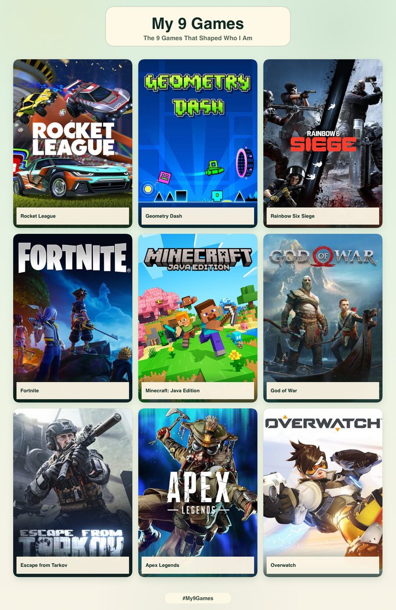 lisbethelizard's tweet photo. i play too many games but these are the 9 i’ve probably played/loved the most https://t.co/aPgWzVjJ1G