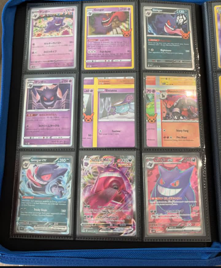 David__Pulls's tweet photo. One Gengar. One winner. One serious Pokémon grail. 🔥🔥🔥

I’m giving one lucky person the chance to take home this Gengar collection. 

Like ,Repost
Follow me
Comment your favorite Gengar card .

That’s it. Good luck, Gengar fans. 🍀
1 winner. Let’s see who gets lucky https://t.co/yho493ffio