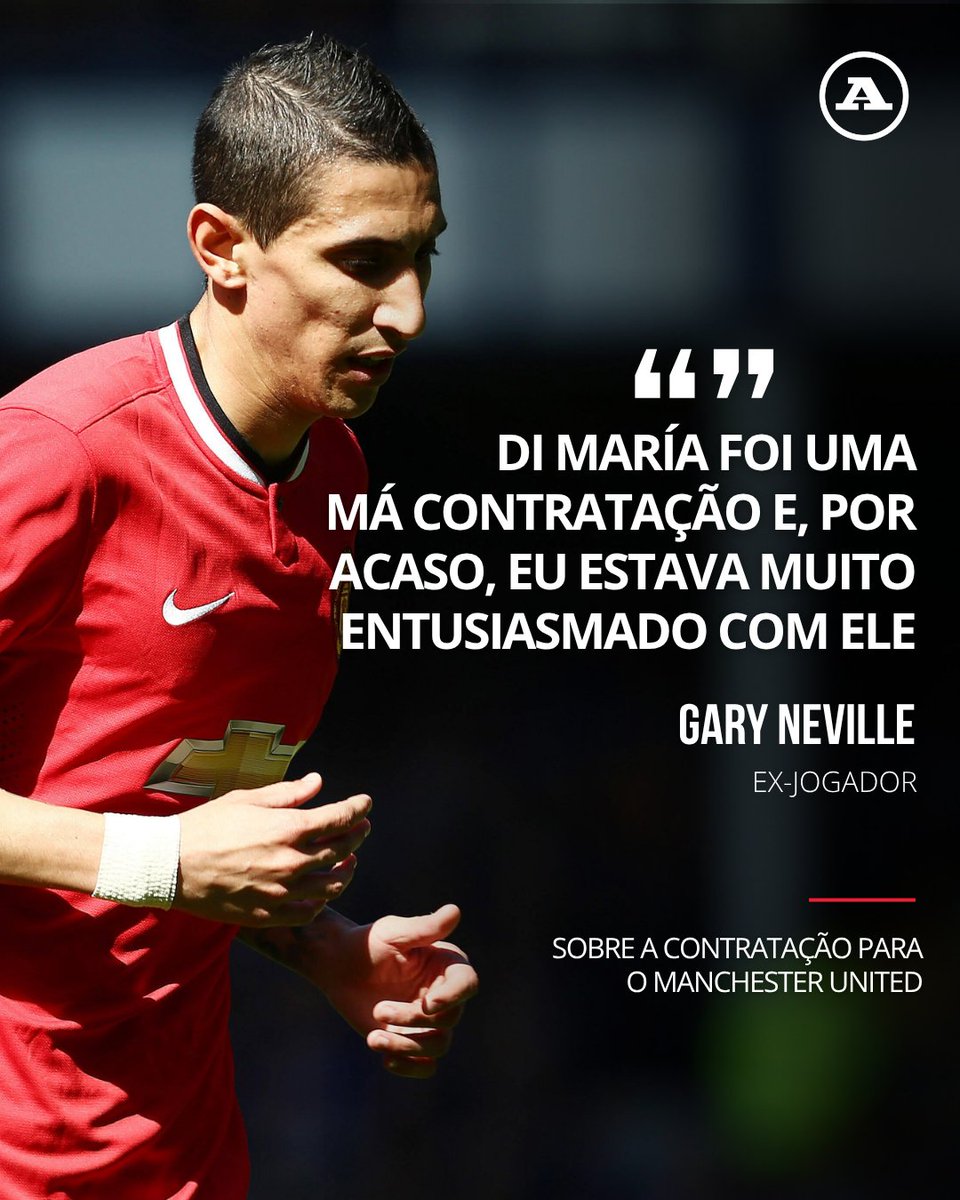 abolapt's tweet photo. Di Maria chegou ao Manchester United em 2014 como uma das grandes contratações do clube, mas a passagem por Old Trafford ficou muito aquém das expectativas e Gary Neville voltou agora a recordar esse fracasso.🏴󠁧󠁢󠁥󠁮󠁧󠁿🔴

#DiMaria #Neville #ManchesterUnited https://t.co/myzj9nmhZs