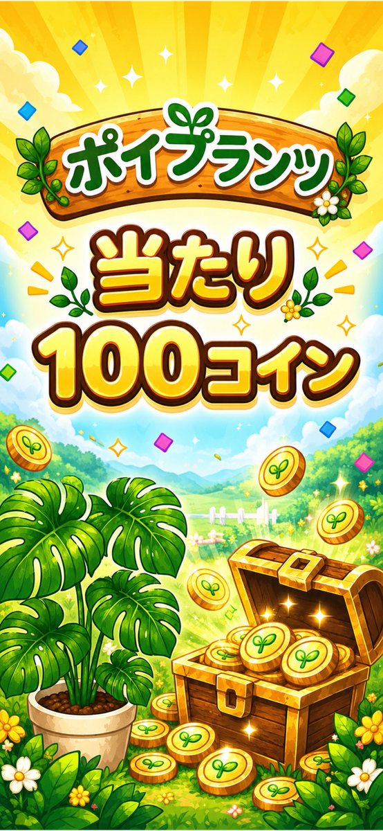 occhokocho's tweet photo. 🎉当たり！100コインGET！

🌱ポイプランツで一緒に遊ぼう！
植物を育ててコインを貯めて、Amazonギフト券などに交換できます！

#ポイプランツ #ポイ活 #アマギフ https://t.co/KAwqEV9796