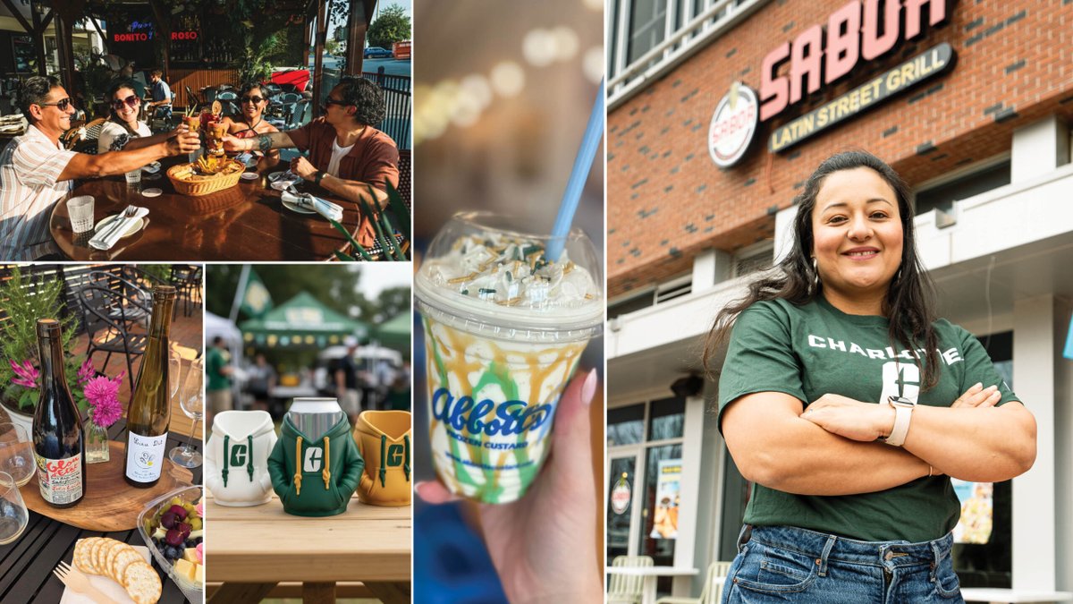 49erAlumni's tweet photo. #NinerNationWeek is turning Charlotte green, and businesses across the region are having specials. Consider this your excuse to eat, drink, shop + support Niners around Charlotte.  🤙➡️  https://t.co/ITDNuf0hwJ https://t.co/uKUh1GQf5j