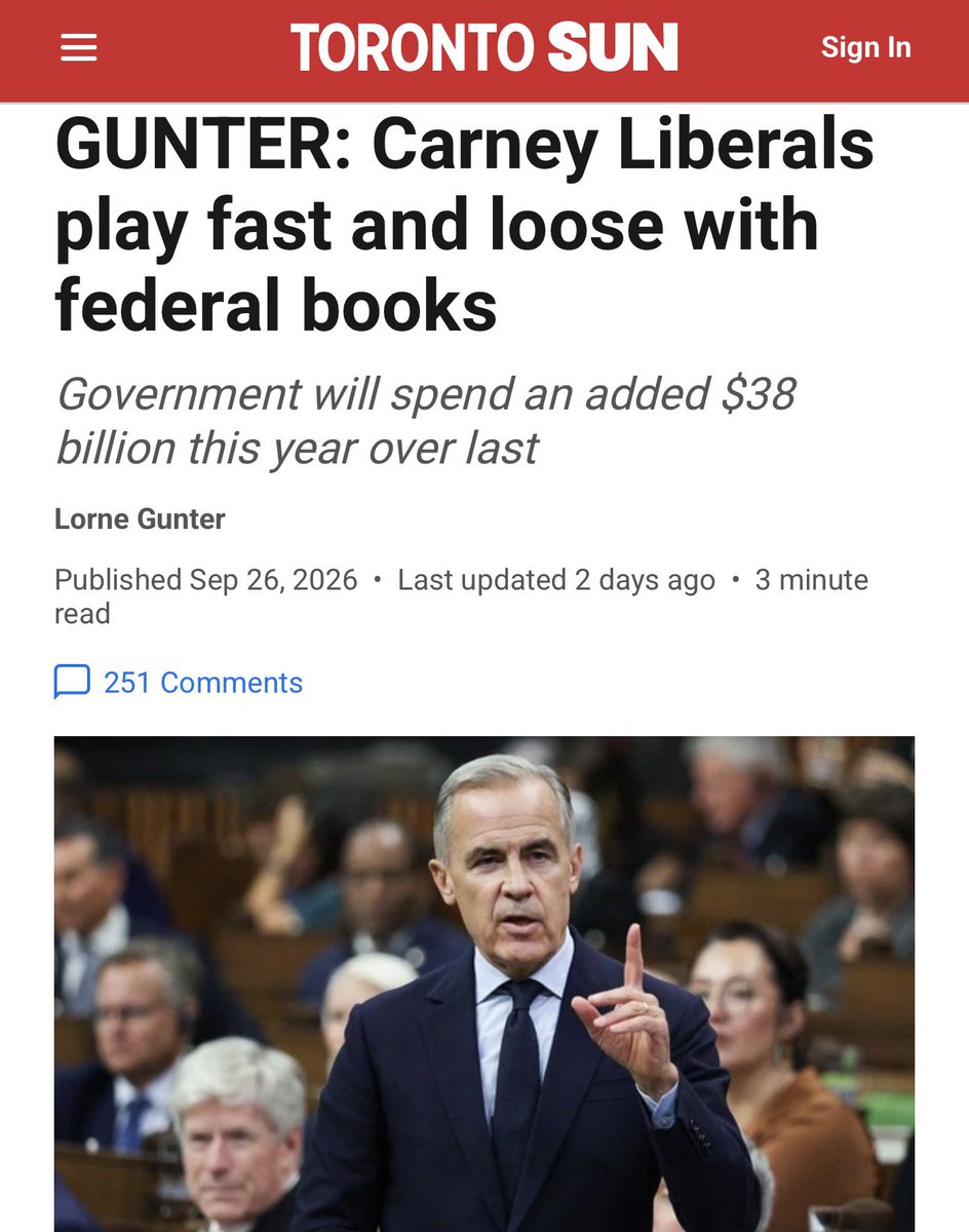 AndrewScheer's tweet photo. Remember what happened the last time a Liberal PM racked up big deficits just before a crisis?

Massive inflation. 

Now as the trade war escalates, Carney has weakened Canada’s ability to respond by doubling Trudeau’s deficits even before the trade deal collapsed.

That means more of your tax dollar goes to pay interest on all that debt.