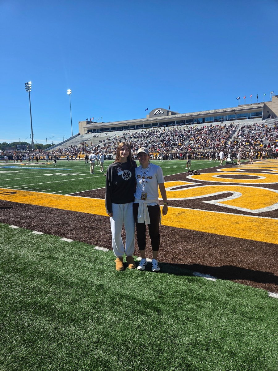 OJRytlewski7's tweet photo. Sneak peek of where I was on Saturday! Thank you for inviting me @WMU_WBB to tail gate and watch a game.  @CoachTandez https://t.co/x9cZm8PY0b